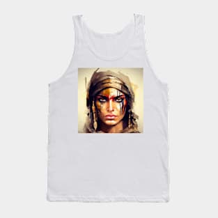 Powerful Egyptian Warrior Woman #4 Tank Top